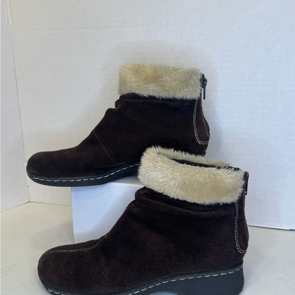 Bass Katia Brown Suede Ankle Boots